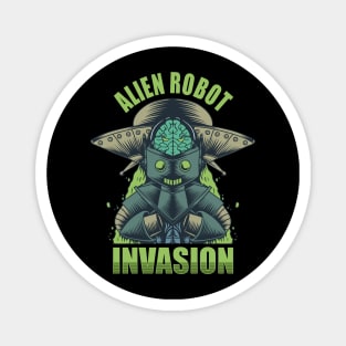 alien robot invasion Magnet